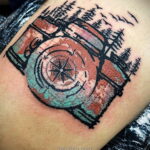 Фото рисунка тату лес 10.01.2021 №10058 -forest tattoo- tatufoto.com