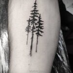 Фото рисунка тату лес 10.01.2021 №10059 -forest tattoo- tatufoto.com