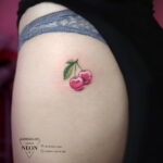Фото тату вишня 07.01.2021 №1004 -cherry tattoo- tatufoto.com