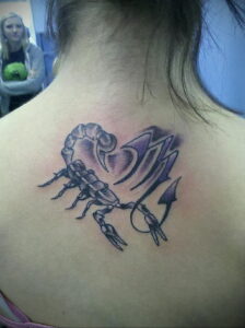 Фото тату зодиак скорпион 16.01.2021 №0006 -scorpio zodiac tattoo- tatufoto.com