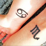 Фото тату зодиак скорпион 16.01.2021 №0011 -scorpio zodiac tattoo- tatufoto.com