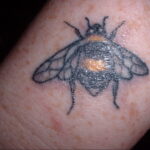 Фото тату мохнатый полосатый шмель 03.01.2021 №120 -bumblebee tattoo- tatufoto.com