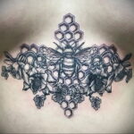 Фото тату мохнатый полосатый шмель 03.01.2021 №153 -bumblebee tattoo- tatufoto.com