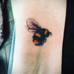 Фото тату мохнатый полосатый шмель 03.01.2021 №175 -bumblebee tattoo- tatufoto.com