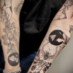 Фото тату мохнатый полосатый шмель 03.01.2021 №473 -bumblebee tattoo- tatufoto.com