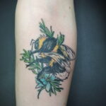 Фото тату мохнатый полосатый шмель 03.01.2021 №513 -bumblebee tattoo- tatufoto.com