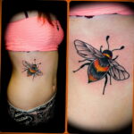 Фото тату мохнатый полосатый шмель 03.01.2021 №548 -bumblebee tattoo- tatufoto.com