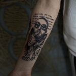 Фото тату портрет Мак Миллера 20.01.2021 №0010 - Mac Miller tattoo - tatufoto.com