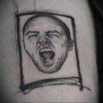 Фото тату портрет Мак Миллера 20.01.2021 №0012 - Mac Miller tattoo - tatufoto.com