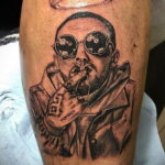 Фото тату портрет Мак Миллера 20.01.2021 №0023 - Mac Miller tattoo - tatufoto.com