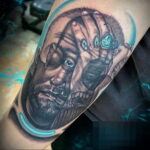 Фото тату портрет Мак Миллера 20.01.2021 №0038 - Mac Miller tattoo - tatufoto.com