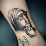 Фото тату портрет Мак Миллера 20.01.2021 №0051 - Mac Miller tattoo - tatufoto.com