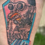 Фото тату портрет Мак Миллера 20.01.2021 №0057 - Mac Miller tattoo - tatufoto.com