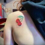 Фото тату рисунок вишня 07.01.2021 №012 -cherry tattoo- tatufoto.com