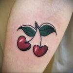 Фото тату рисунок вишня 07.01.2021 №100 -cherry tattoo- tatufoto.com