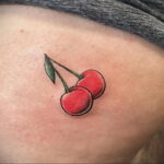 Фото тату рисунок вишня 07.01.2021 №108 -cherry tattoo- tatufoto.com