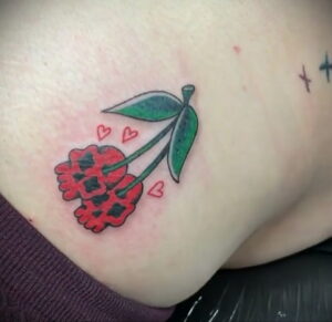 Фото тату рисунок вишня 07.01.2021 №118 -cherry tattoo- tatufoto.com