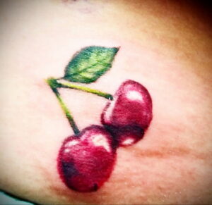 Фото тату рисунок вишня 07.01.2021 №119 -cherry tattoo- tatufoto.com