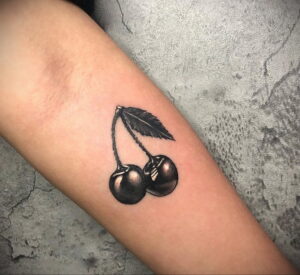 Фото тату рисунок вишня 07.01.2021 №122 -cherry tattoo- tatufoto.com