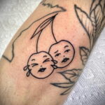 Фото тату рисунок вишня 07.01.2021 №158 -cherry tattoo- tatufoto.com
