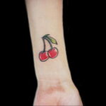 Фото тату рисунок вишня 07.01.2021 №185 -cherry tattoo- tatufoto.com