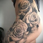 Фото тату роза для девушки 25.01.2021 №0005 - rose tattoo for girls - tatufoto.com