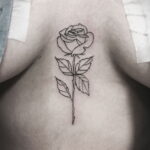 Фото тату роза для девушки 25.01.2021 №0020 - rose tattoo for girls - tatufoto.com