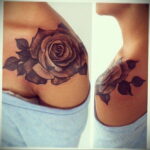 Фото тату роза для девушки 25.01.2021 №0022 - rose tattoo for girls - tatufoto.com