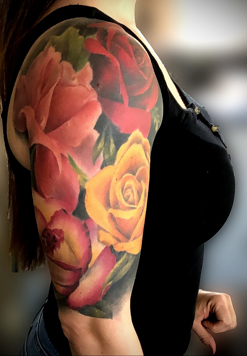 Фото тату роза для девушки 25.01.2021 №0041 - rose tattoo for girls - tatufoto.com