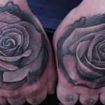 Фото тату роза на руке 25.01.2021 №0068 - rose tattoo on hand - tatufoto.com