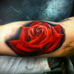 Фото тату роза на руке 25.01.2021 №0081 - rose tattoo on hand - tatufoto.com