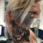 Фото тату с черной розой 25.01.2021 №0014 - black rose tattoo - tatufoto.com