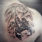 Фото тату скорпион на спине 16.01.2021 №0007 -scorpion back tattoo- tatufoto.com
