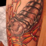 Фото тату цветной скорпион 16.01.2021 №0015 -color tattoo scorpion- tatufoto.com