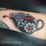 Фото тату чайник 06.01.2021 №007 -tattoo teapot- tatufoto.com