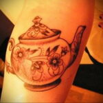 Фото тату чайник 06.01.2021 №014 -tattoo teapot- tatufoto.com