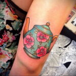 Фото тату чайник 06.01.2021 №048 -tattoo teapot- tatufoto.com