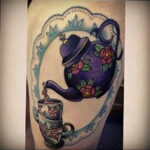 Фото тату чайник 06.01.2021 №060 -tattoo teapot- tatufoto.com