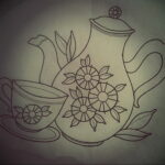 Фото тату чайник 06.01.2021 №075 -tattoo teapot- tatufoto.com