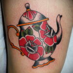 Фото тату чайник 06.01.2021 №077 -tattoo teapot- tatufoto.com