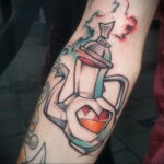Фото тату чайник 06.01.2021 №084 -tattoo teapot- tatufoto.com