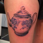 Фото тату чайник 06.01.2021 №086 -tattoo teapot- tatufoto.com