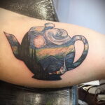 Фото тату чайник 06.01.2021 №090 -tattoo teapot- tatufoto.com