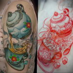 Фото тату чайник 06.01.2021 №108 -tattoo teapot- tatufoto.com