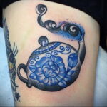 Фото тату чайник 06.01.2021 №132 -tattoo teapot- tatufoto.com