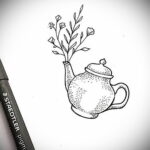 Фото тату чайник 06.01.2021 №139 -tattoo teapot- tatufoto.com