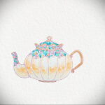 Фото тату чайник 06.01.2021 №233 -tattoo teapot- tatufoto.com