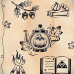 Фото тату чайник 06.01.2021 №235 -tattoo teapot- tatufoto.com