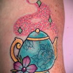 Фото тату чайник 06.01.2021 №273 -tattoo teapot- tatufoto.com