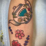 Фото тату чайник 06.01.2021 №284 -tattoo teapot- tatufoto.com